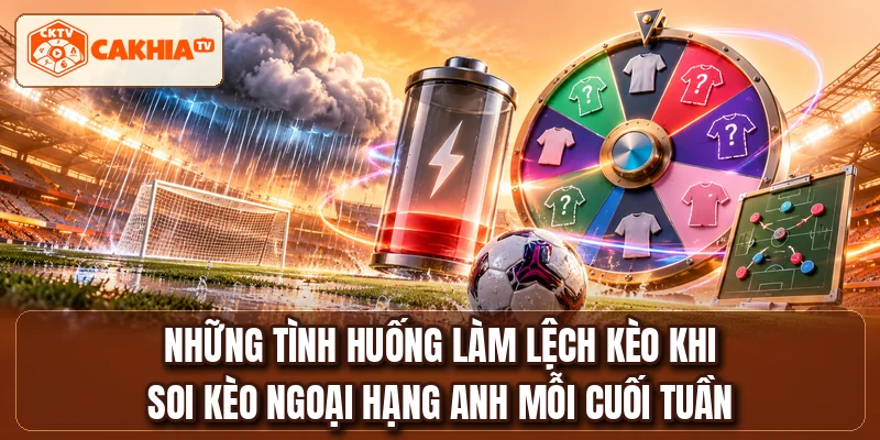 Những tình huống làm lệch kèo khi soi kèo Ngoại Hạng Anh mỗi cuối tuần